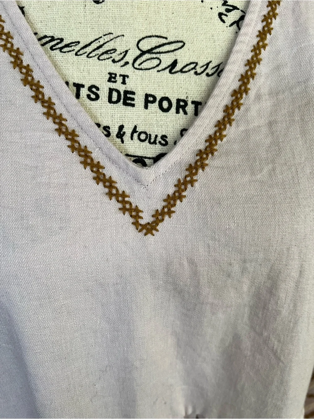 Madewell Linen/Cotton blend BoHo dress - Picture 2 of 10